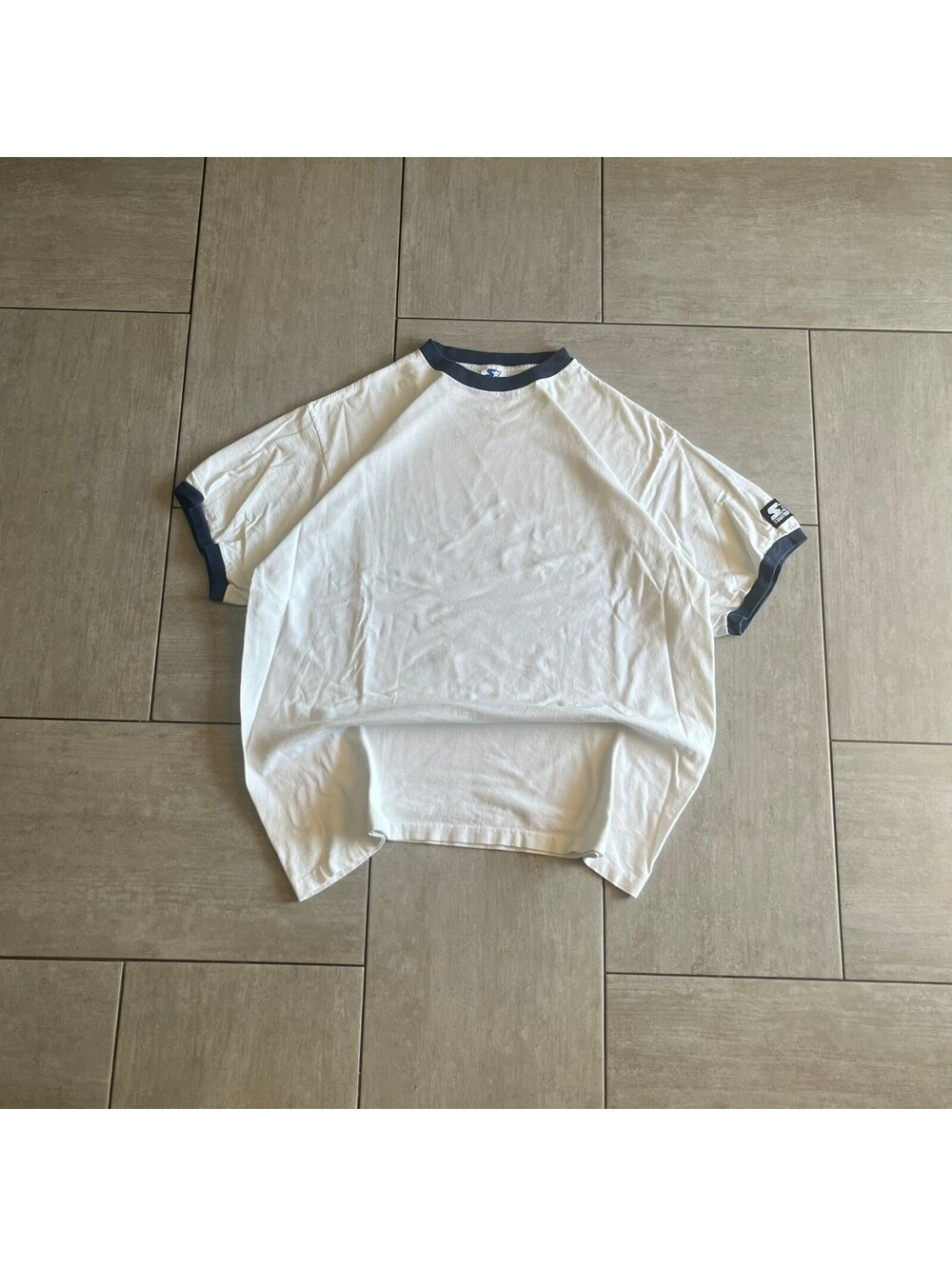 Vintage Starter White and Navy Ringer T-Shirt XL Vintage Made in USA